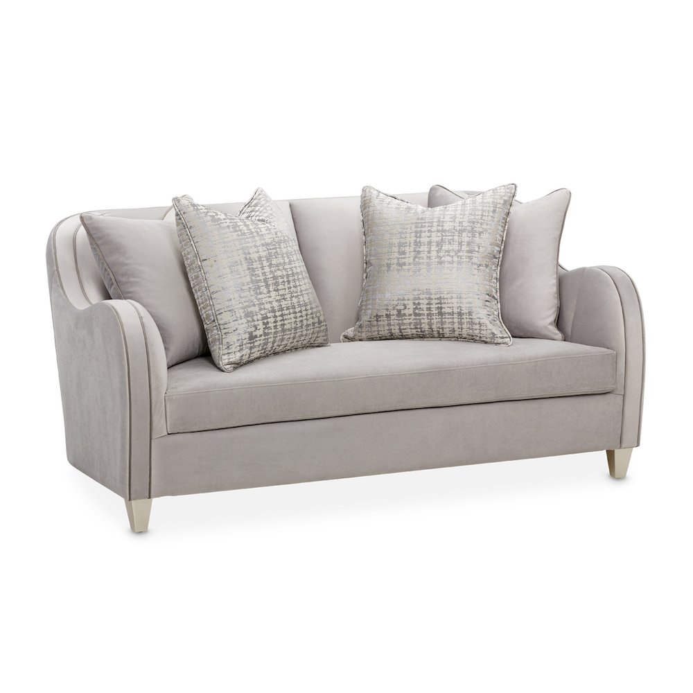 Roxbury Park Velvet Loveseat - Steel/Slate. Picture 3