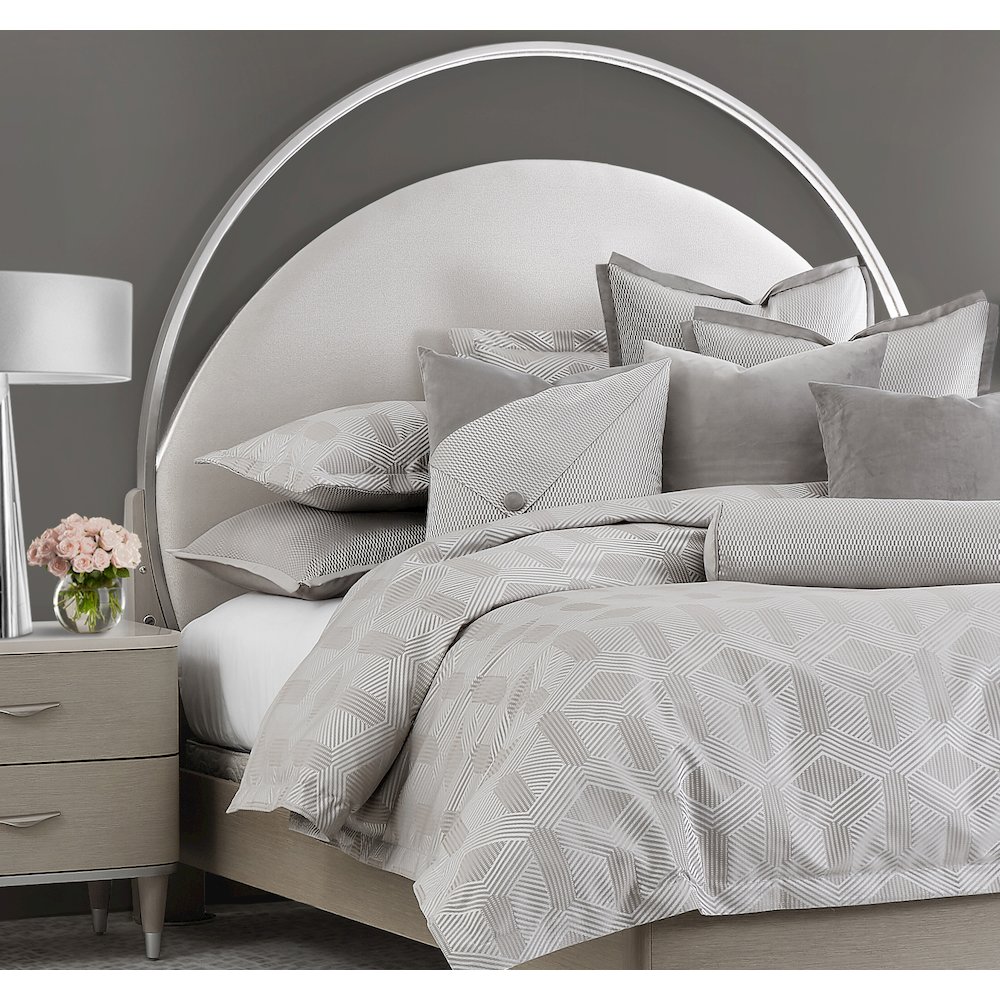 Nouveau 9-Piece Queen Duvet Set - Dove. Picture 2