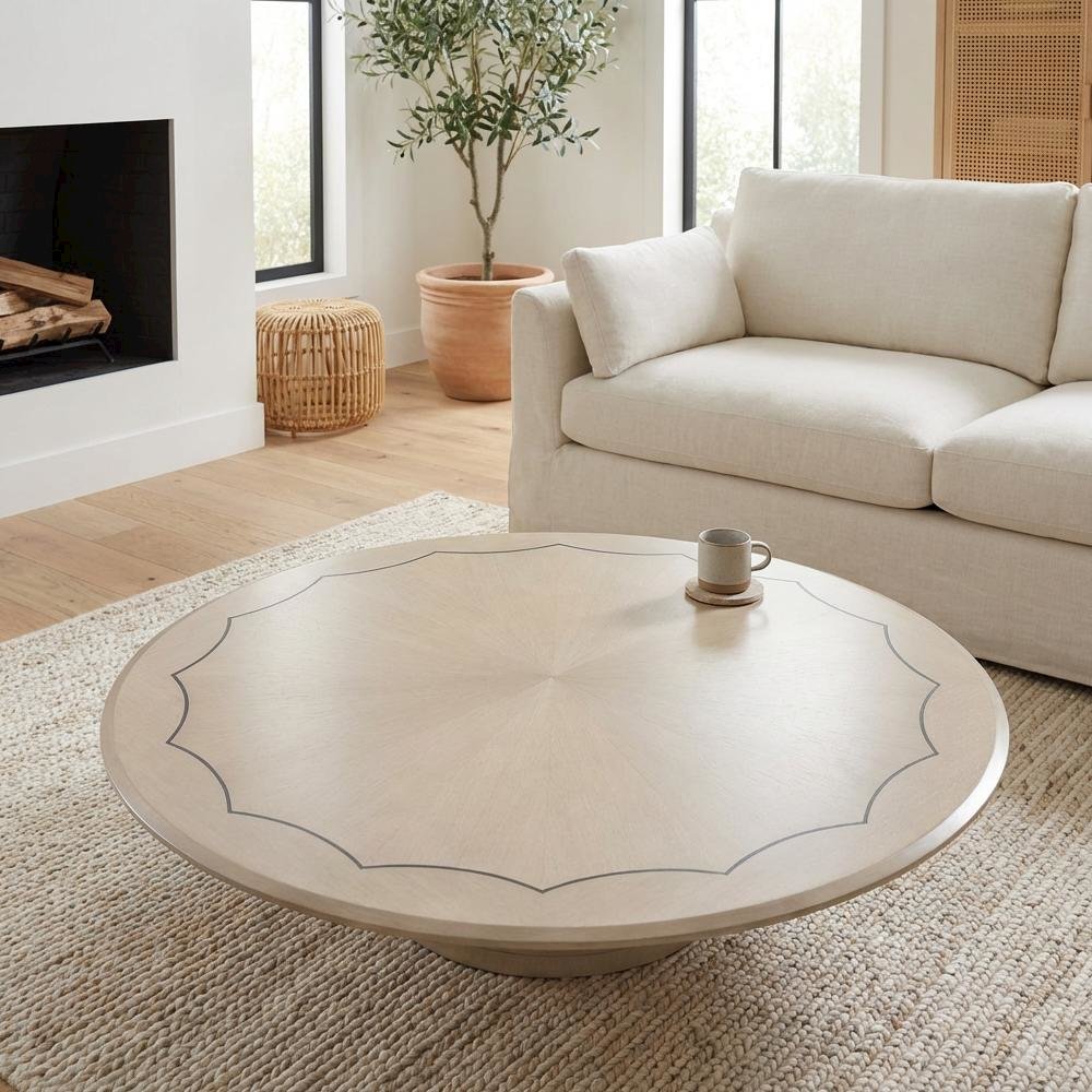 Fantosini Round Dining Table - Silver. Picture 7