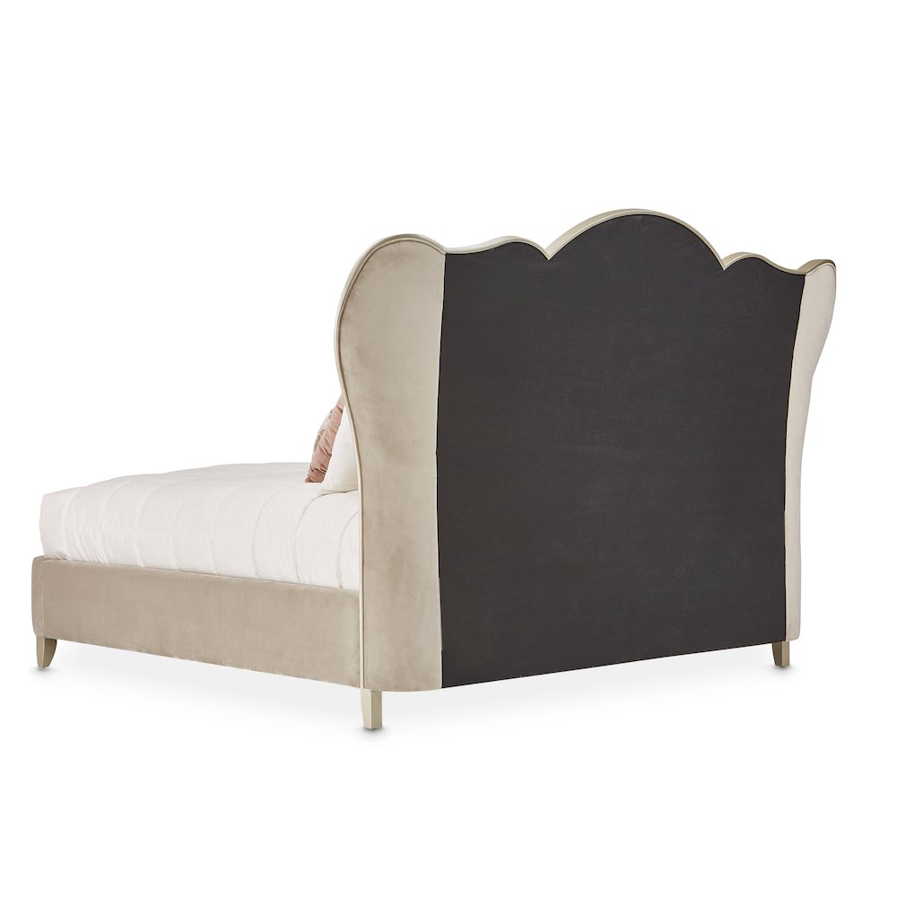Villa Cherie Queen Channel Tufted Bed - Hazelnut. Picture 5