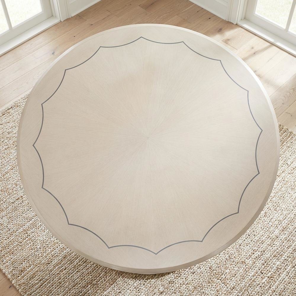Fantosini Round Dining Table - Silver. Picture 8
