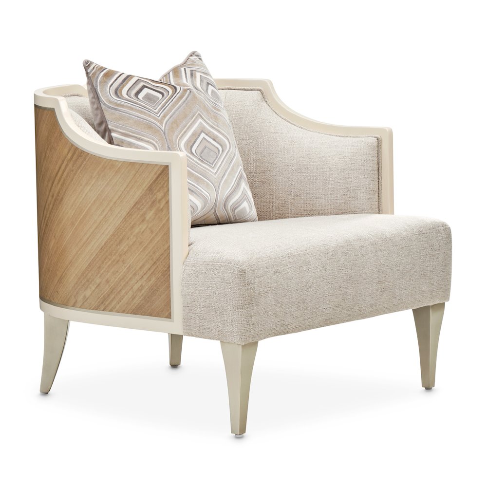 Camden Court Accent Chair - Flax/Pearl. Picture 17