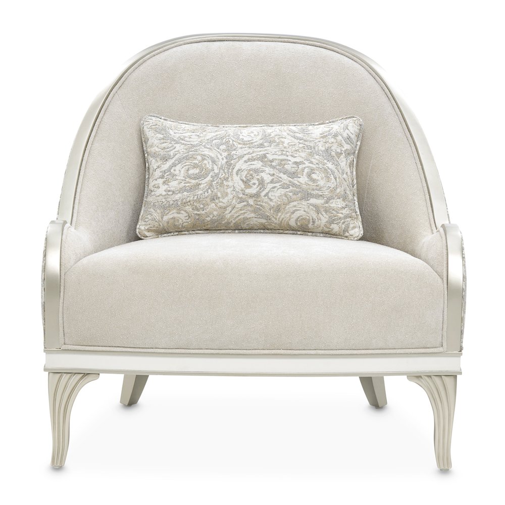 La Marisia Chenille Accent Chair - Tranquil/Light Champagne. Picture 17