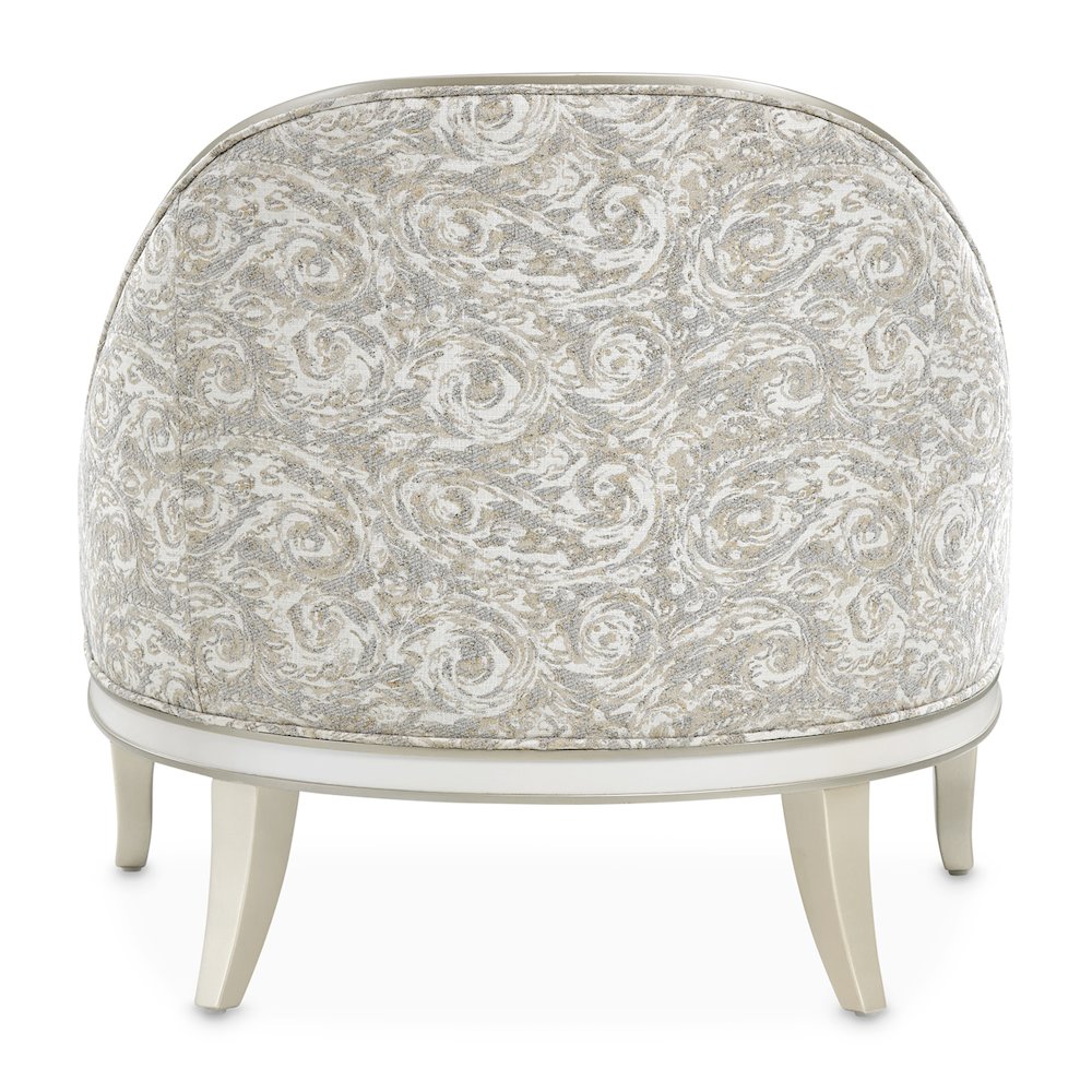La Marisia Chenille Accent Chair - Tranquil/Light Champagne. Picture 23