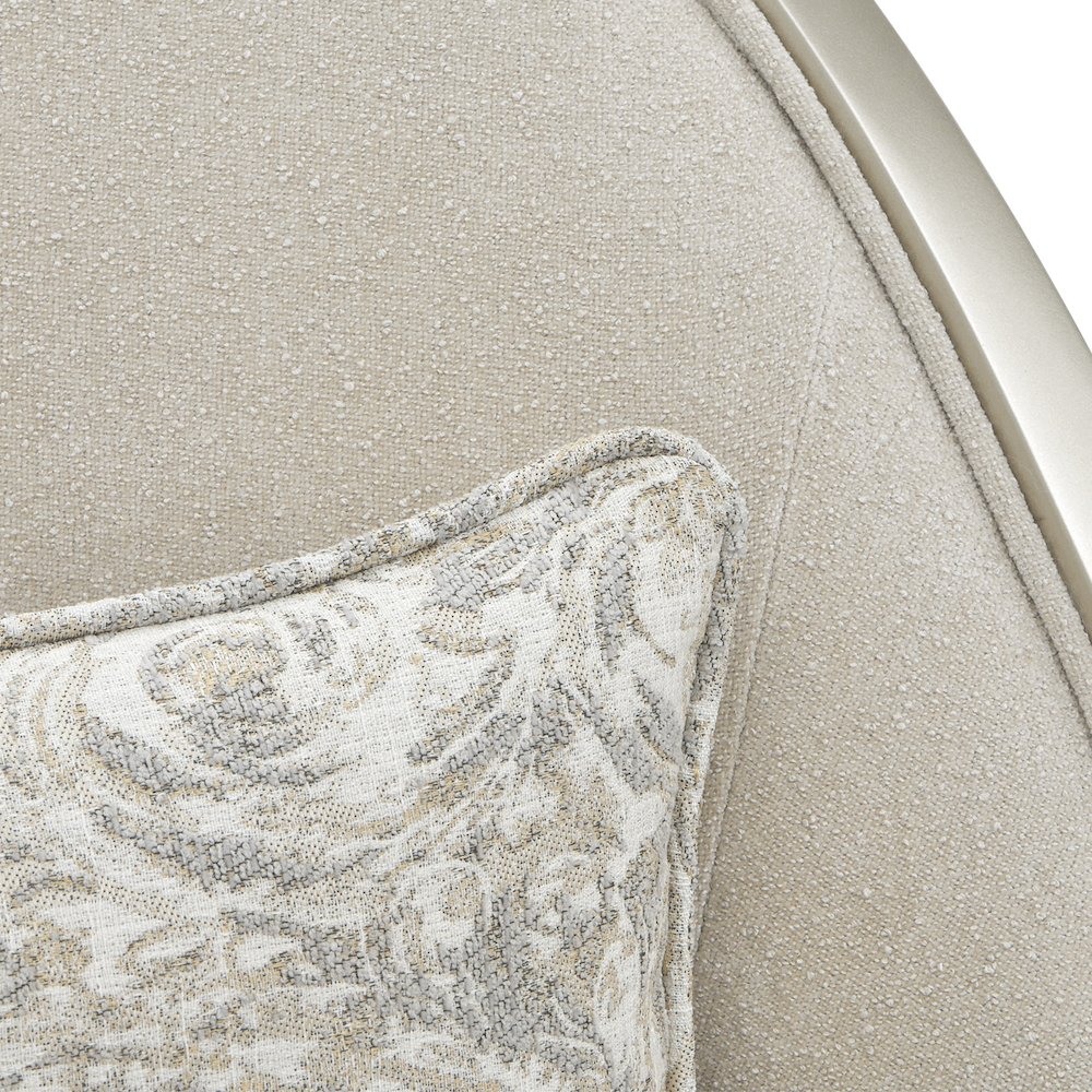 La Marisia Chenille Accent Chair - Tranquil/Light Champagne. Picture 31