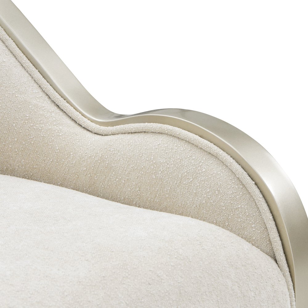 La Marisia Chenille Accent Chair - Tranquil/Light Champagne. Picture 25
