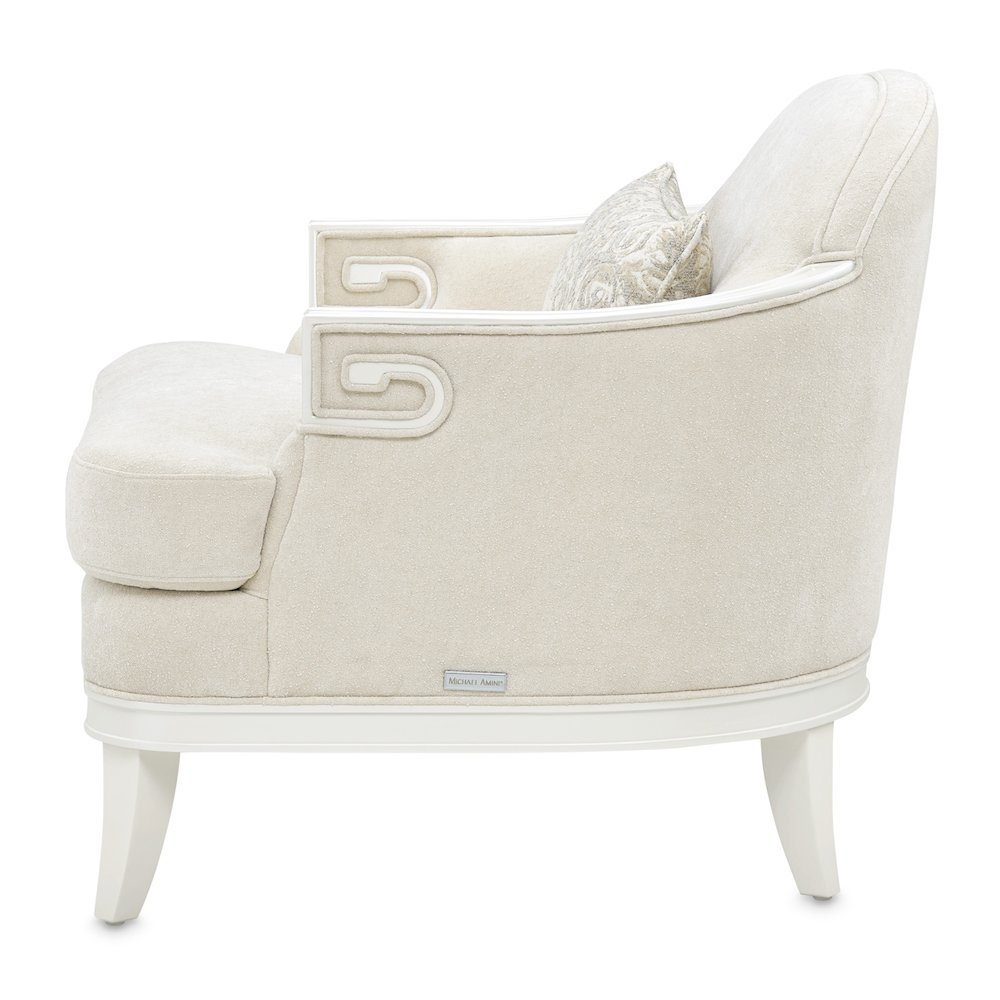 La Marisia Chenille Matching Chair - Tranquil/Creamy Pearl. Picture 22
