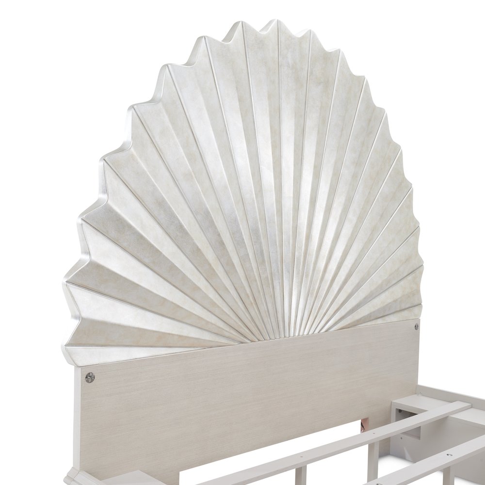 Fantosini King Fan Bed - Silver Leaf. Picture 18