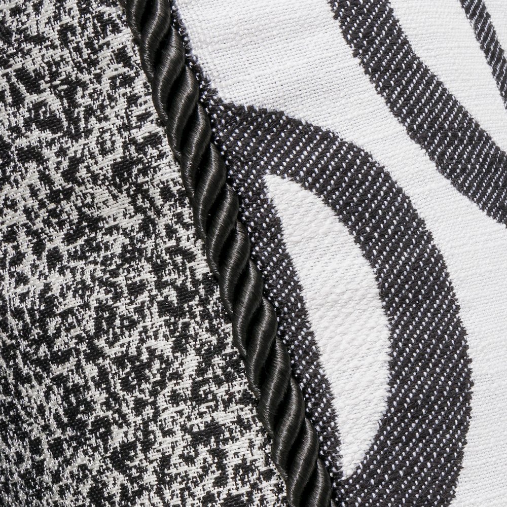 Uptown Downtown Ardent 20" Square Throw Pillow, Set of 2 - Black/White. Picture 15