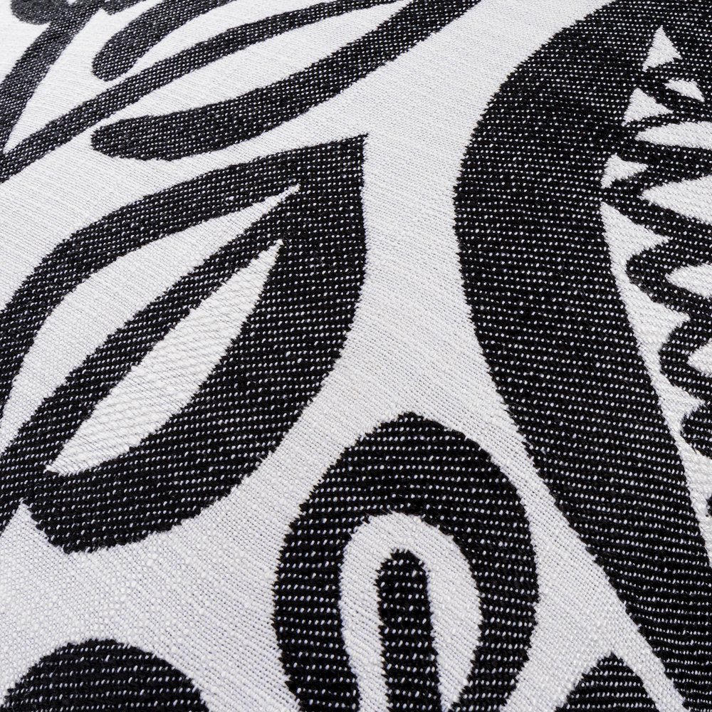 Uptown Downtown Ardent 20" Square Throw Pillow, Set of 2 - Black/White. Picture 14