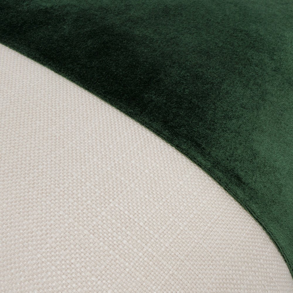 Caleb 21" Square Throw Pillow, Set of 2 - Cloud/Forest Green. Picture 7