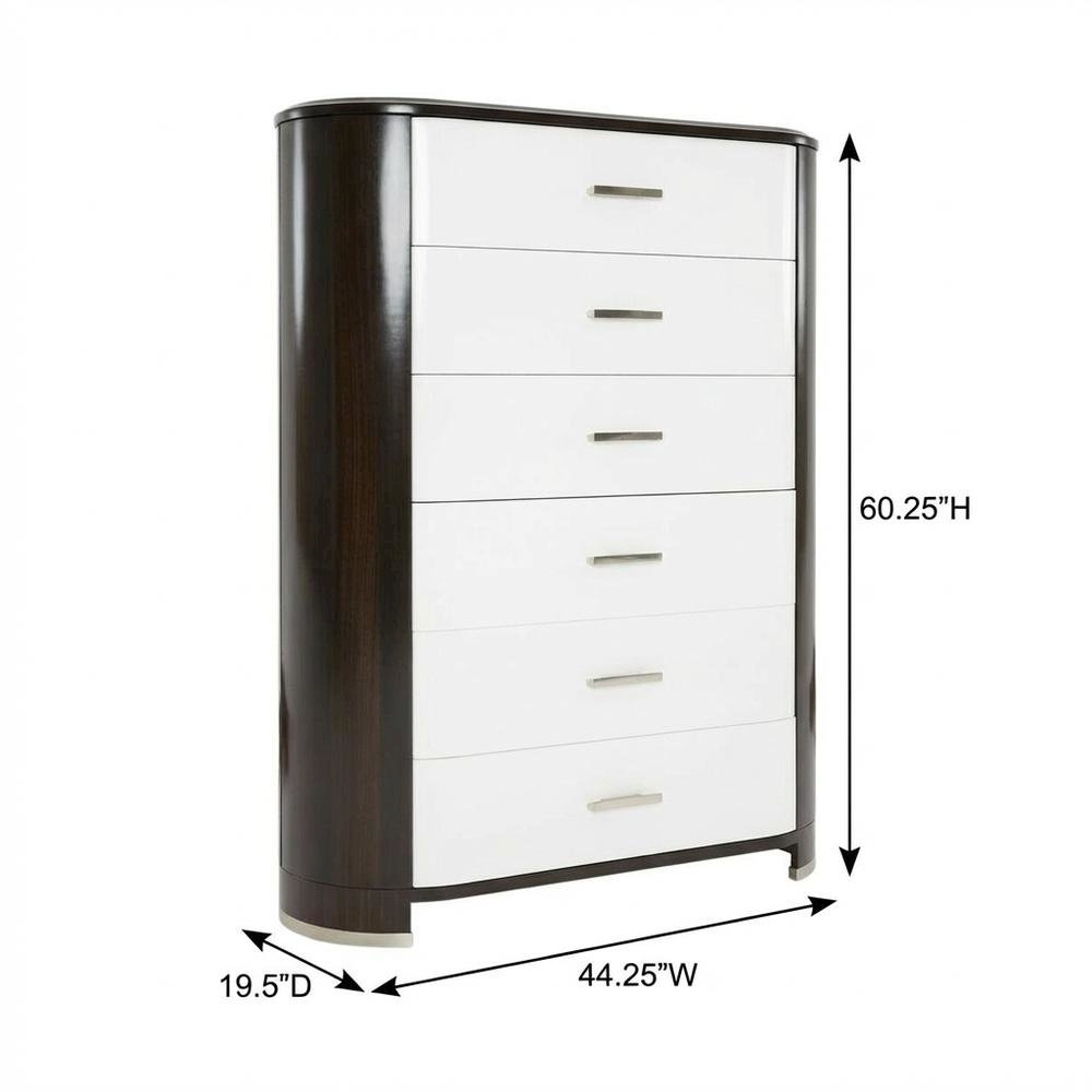 Paris Chic 6-Drawer Chest - Espresso. Picture 9