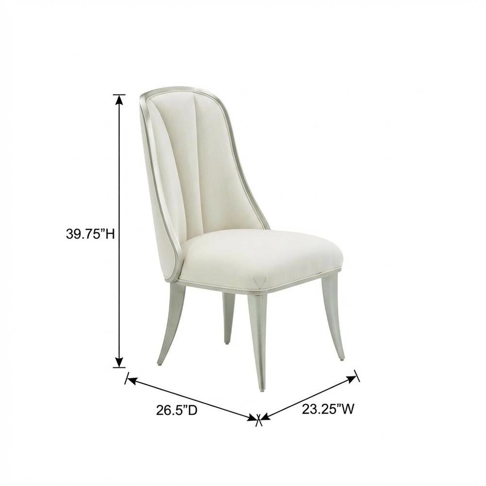 Penthouse Side Chair, Set of 2 - Ash Gray Set of 2. Picture 8