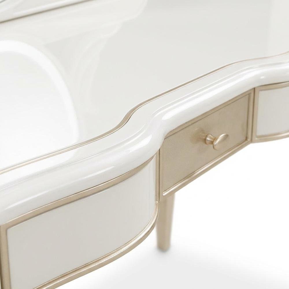 La Marisia Vanity with Mirror - Creamy Pearl. Picture 5