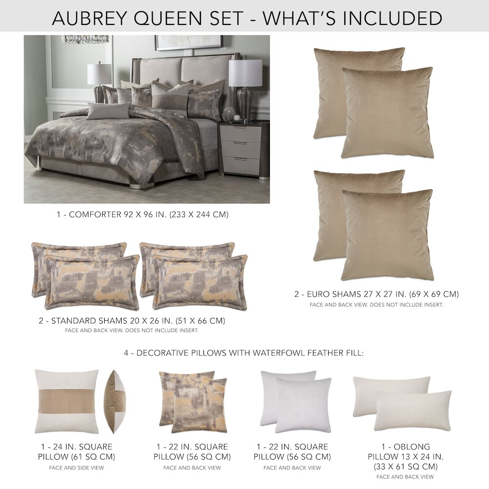 Aubrey 9-Piece Queen Comforter Set - Patina. Picture 58