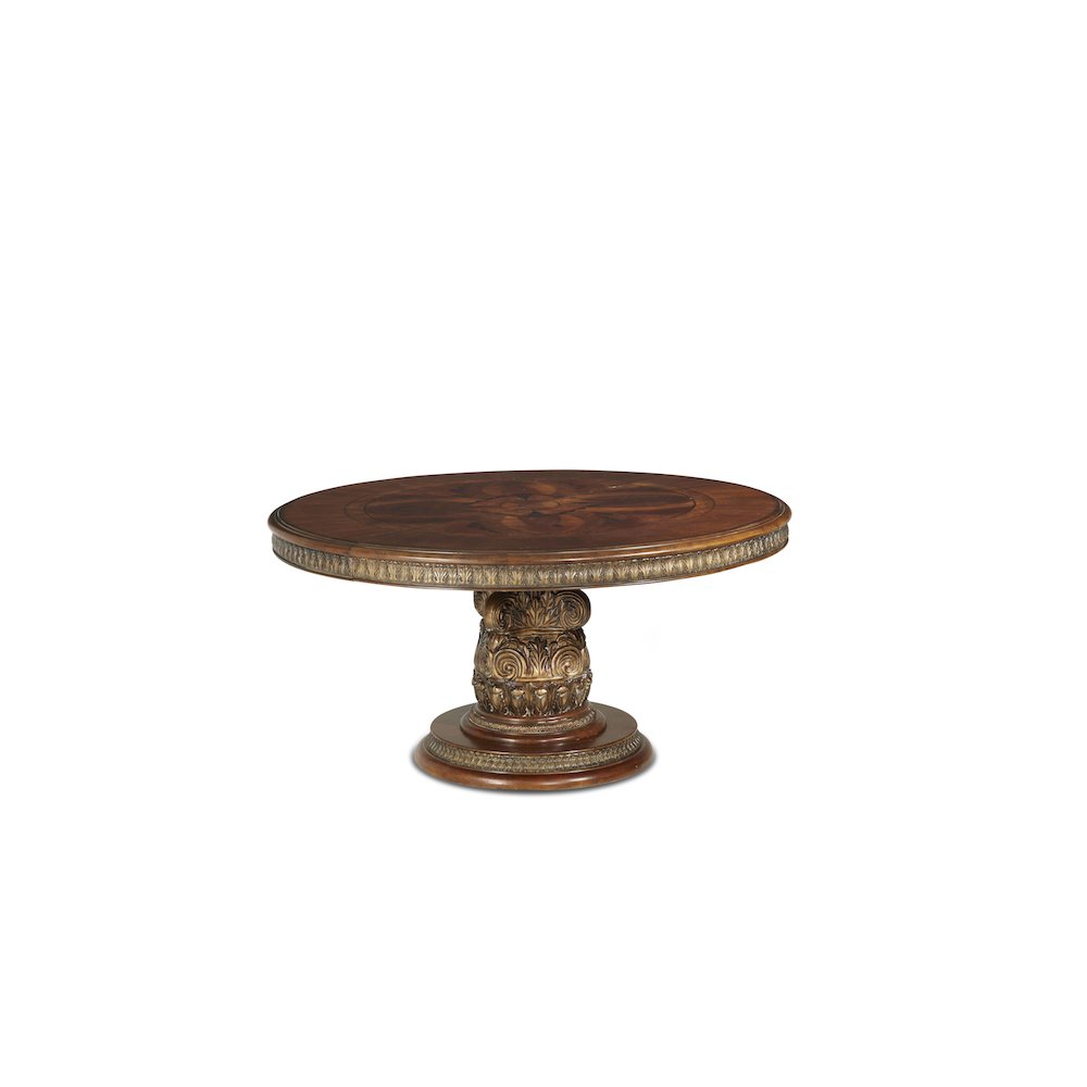 Villa Valencia Round Dining Table - Classic Chestnut. Picture 1