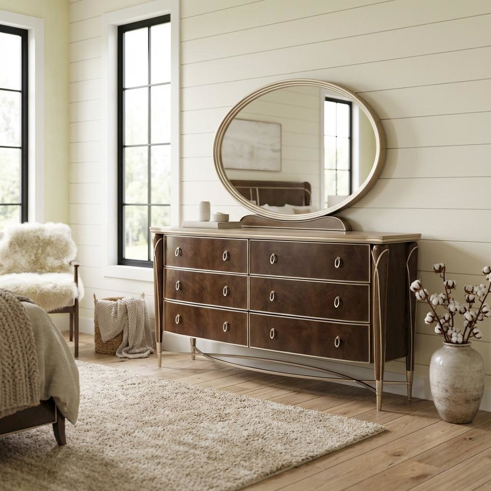 Villa Cherie Dresser & Mirror - Hazelnut. Picture 3