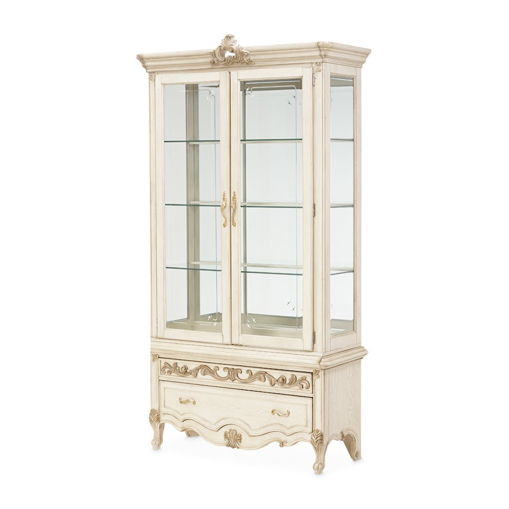 Platine de Royale Curio Display Cabinet - Champagne. Picture 2