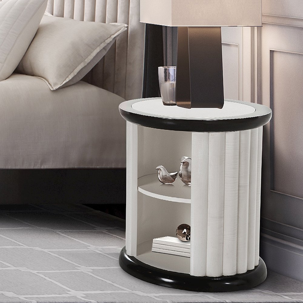 Paris Chic Round End Table - Espresso. Picture 6