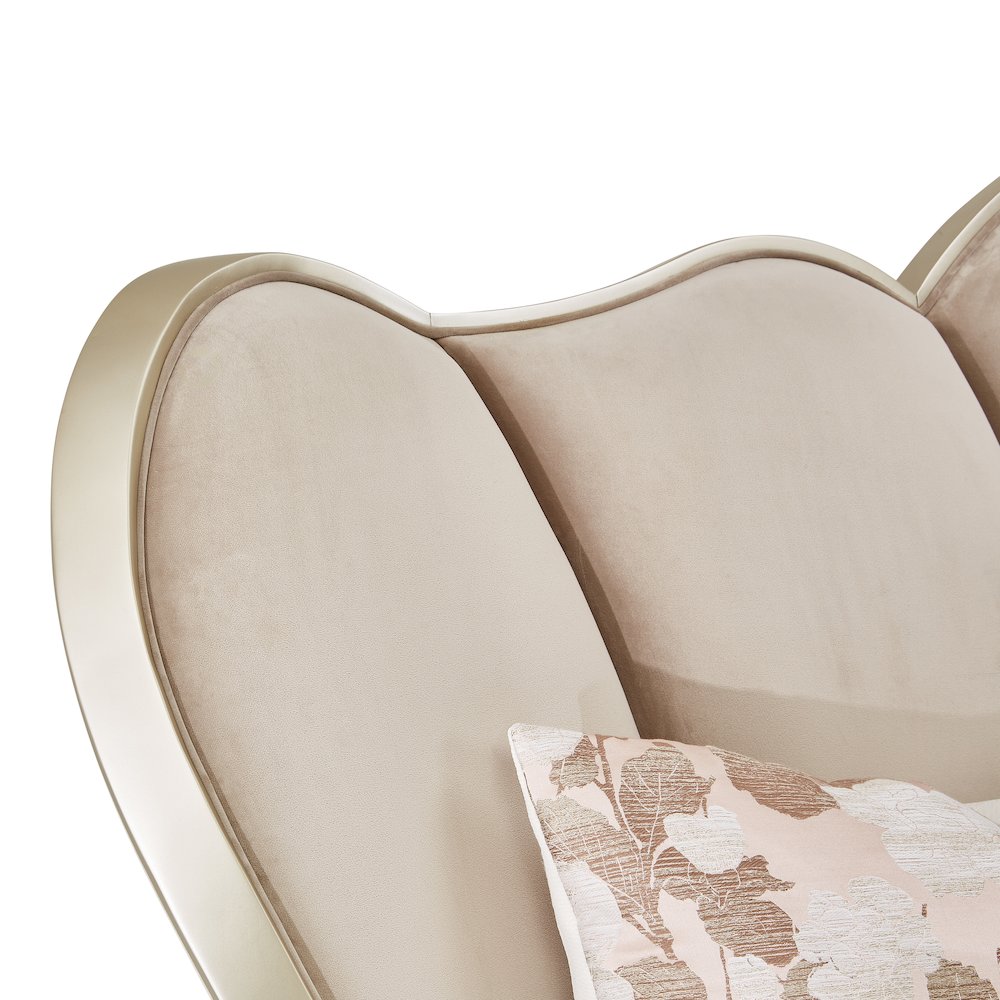 Villa Cherie Queen Channel Tufted Bed - Hazelnut. Picture 6