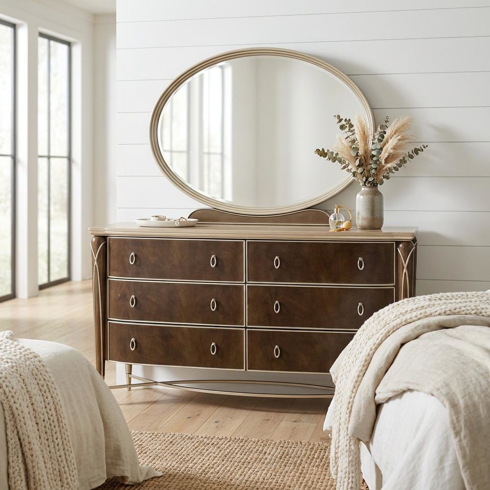 Villa Cherie Dresser & Mirror - Hazelnut. Picture 2