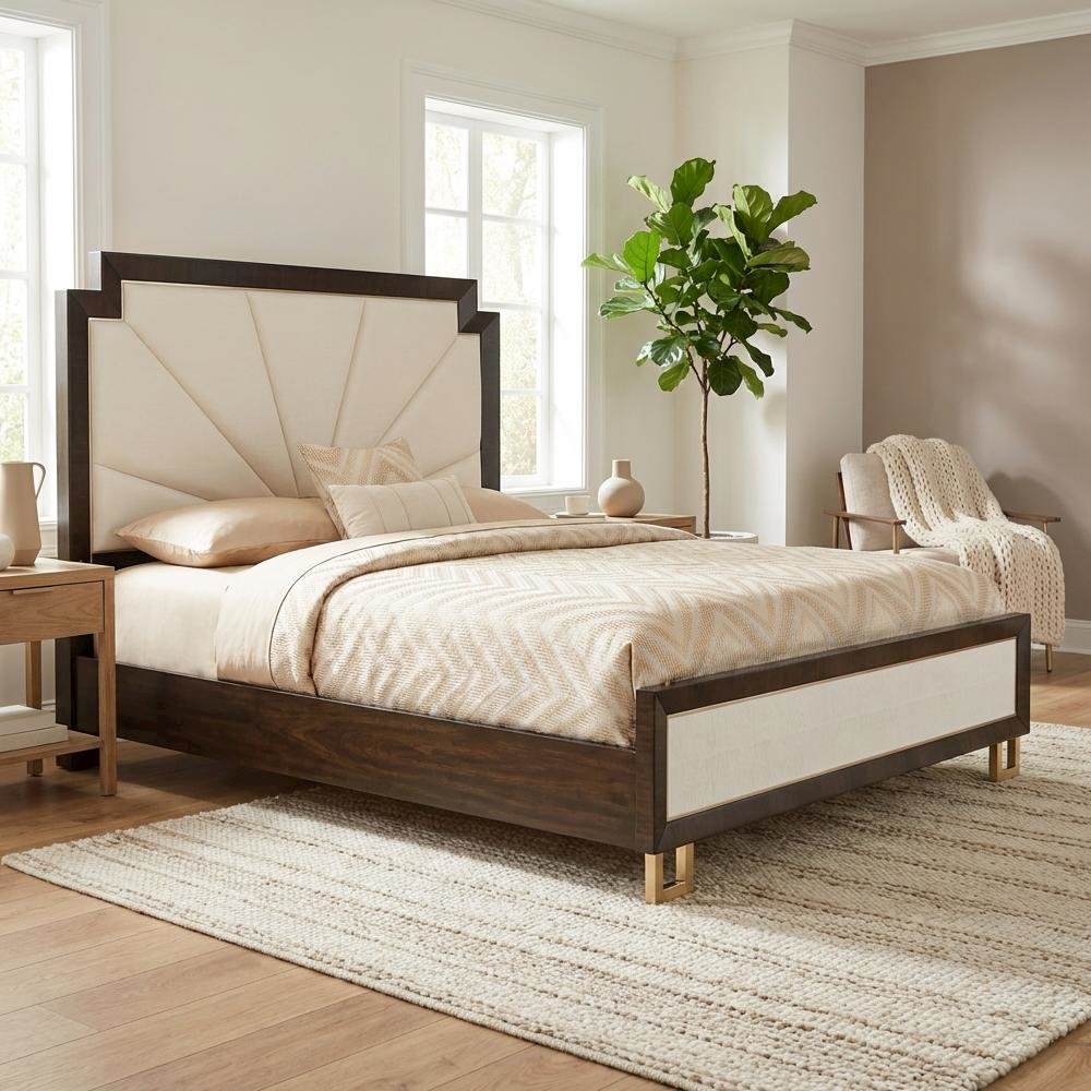 Belmont Place East King Upholstered Bed - Espresso. Picture 7