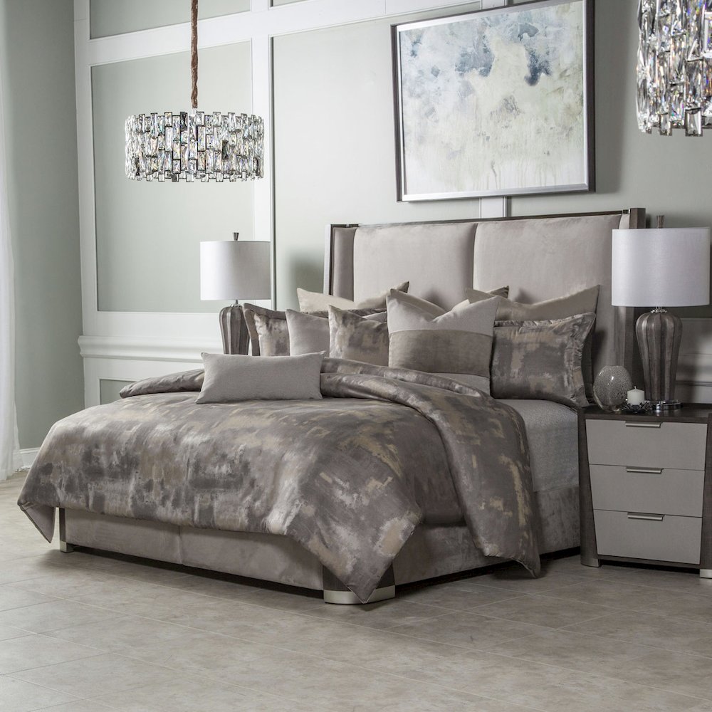 Aubrey 9-Piece Queen Comforter Set - Patina. Picture 53