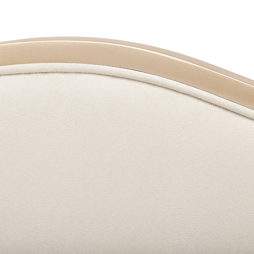 Malibu Crest Eastern King Curved Panel Bed - Chardonnay. Picture 4