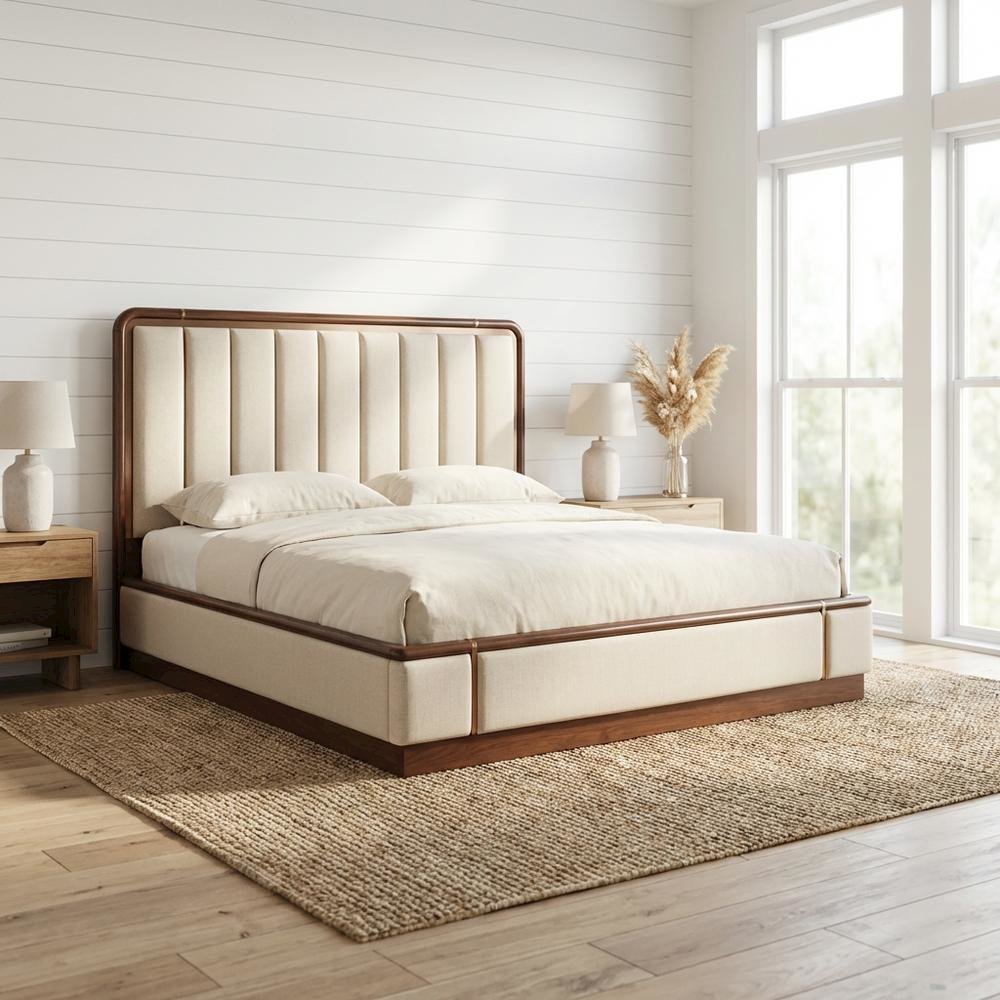 Mason Park King Lift Up Storage Bed - Umber. Picture 6