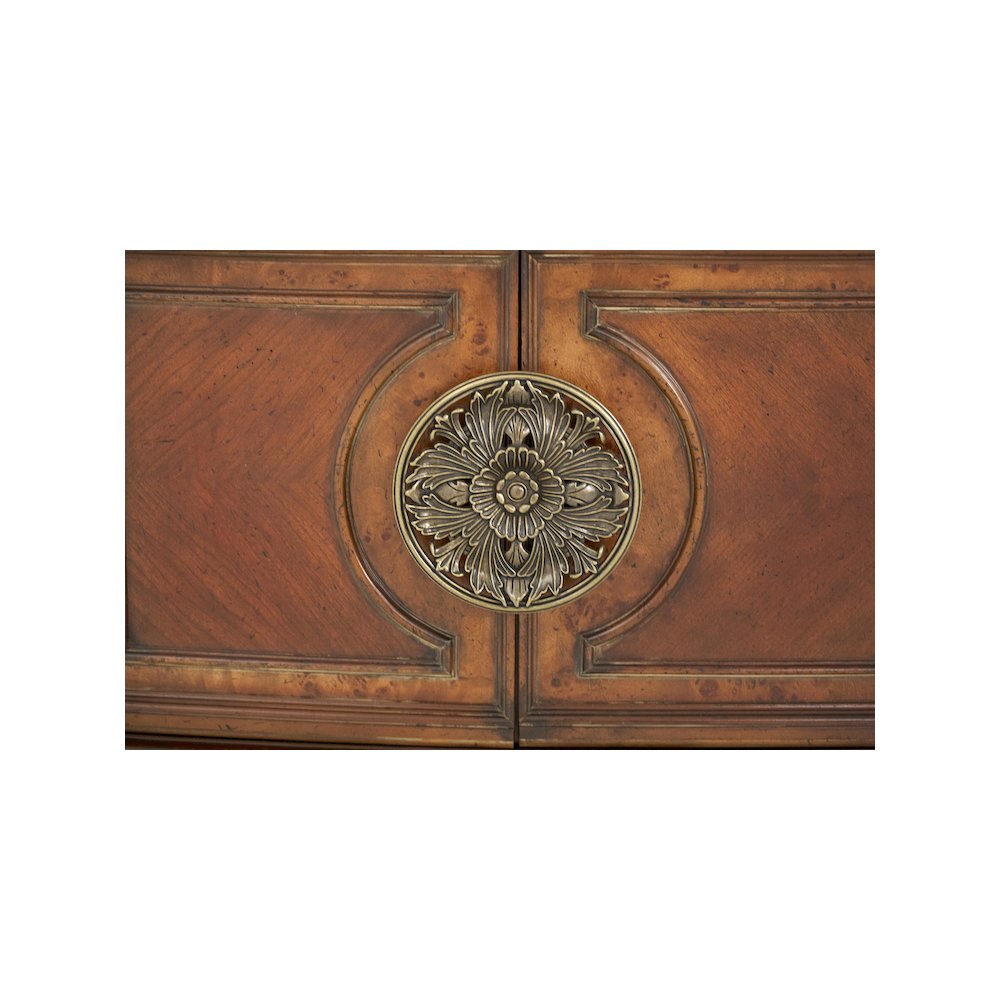 Villa Valencia China Cabinet - Classic Chestnut. Picture 7