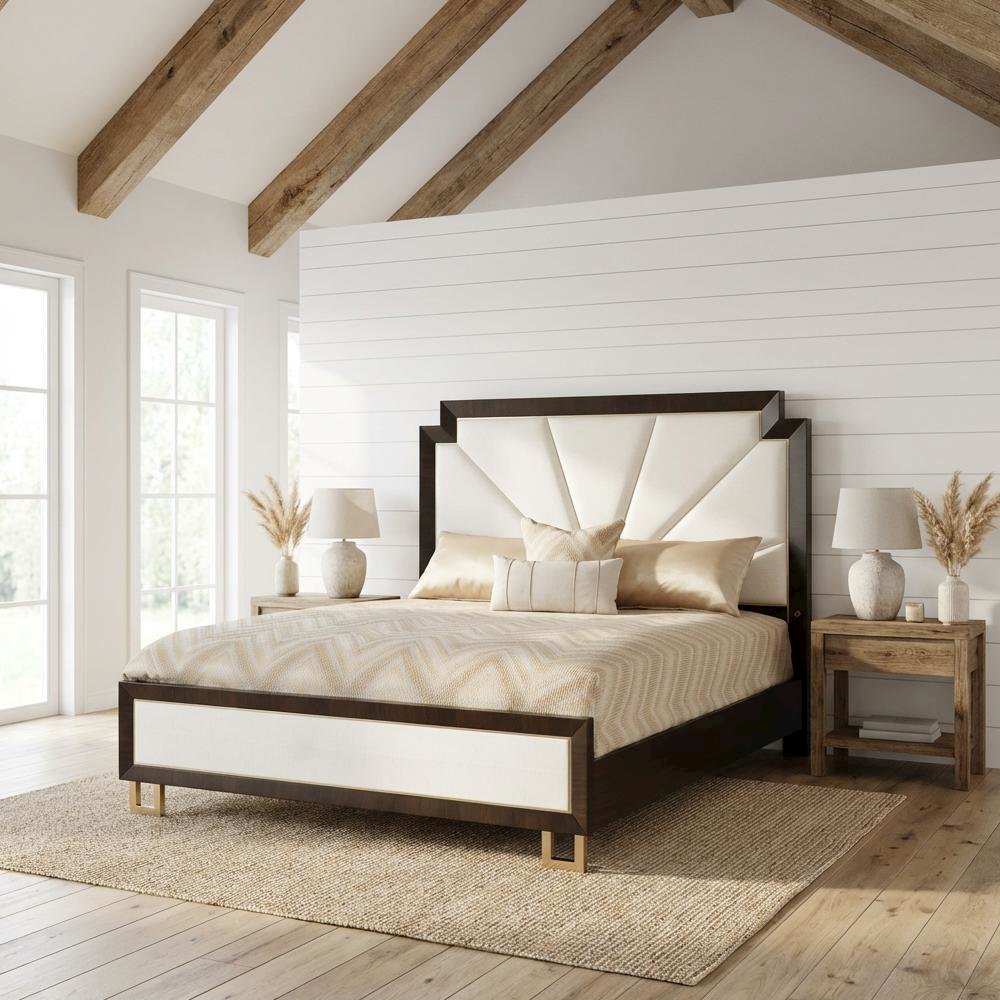 Belmont Place East King Upholstered Bed - Espresso. Picture 8