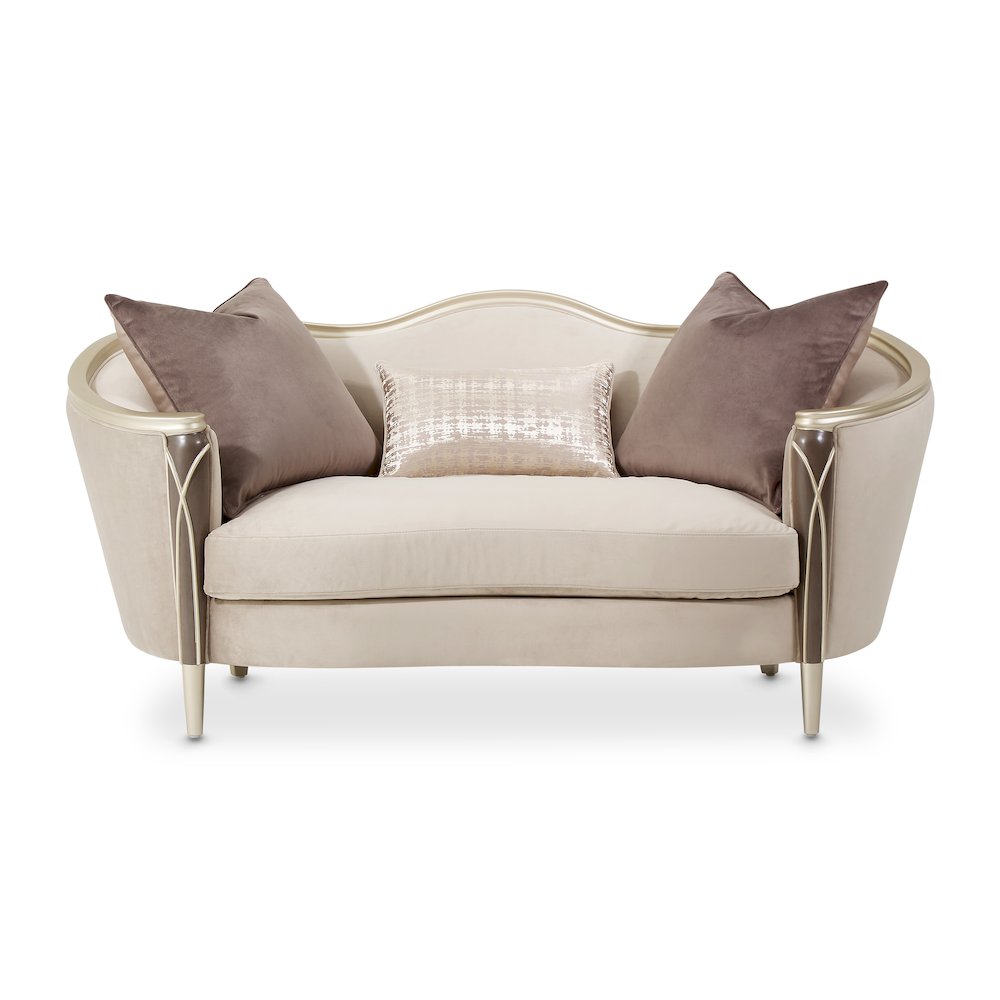 Villa Cherie Loveseat - Porcini/Hazelnut. Picture 2
