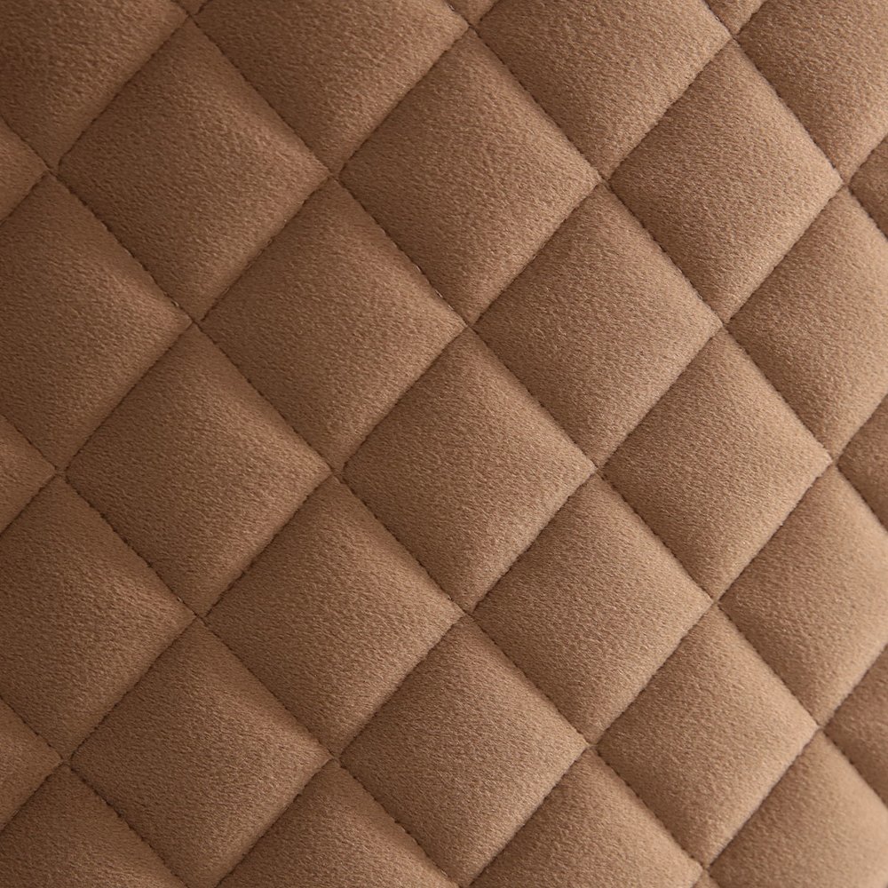 Ariana Velvet Sofa - Caramel/Gold. Picture 6