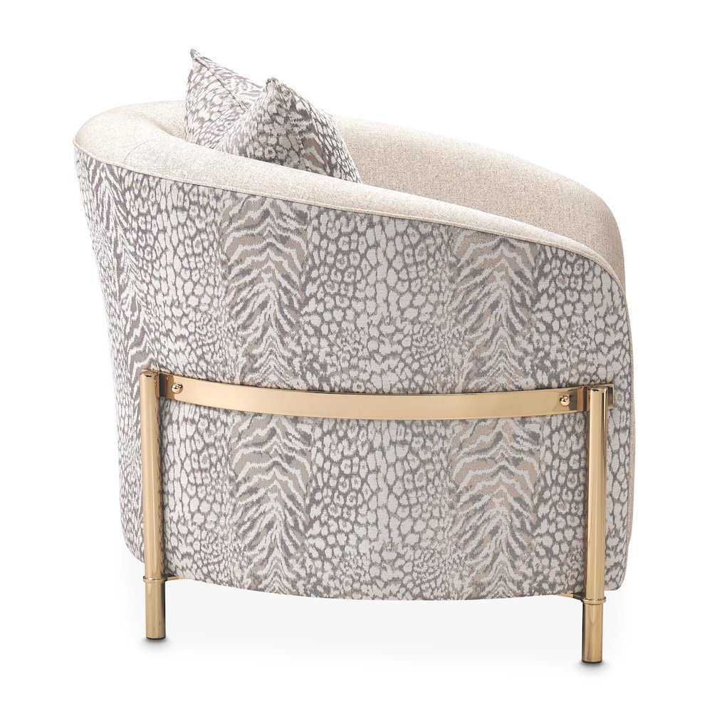 Lisbon Accent Chair - Opal/Gold. Picture 5