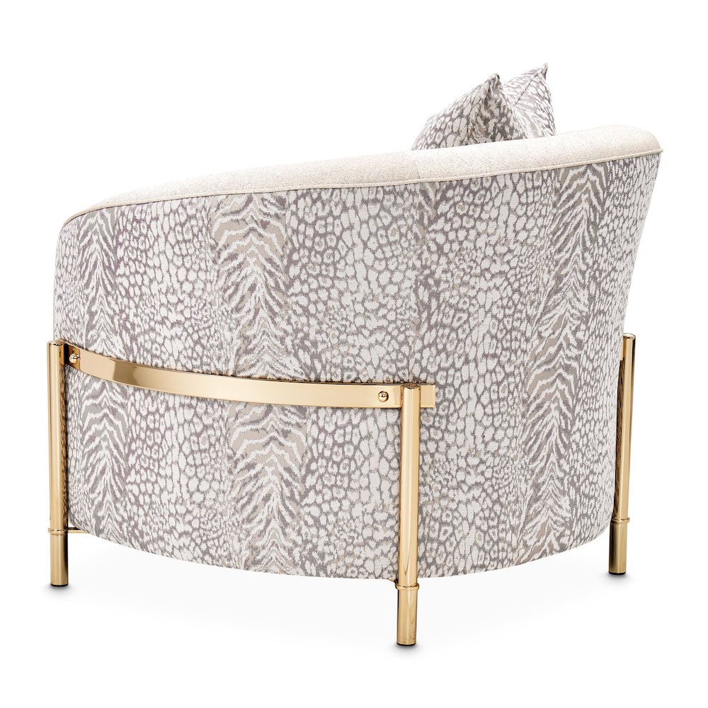 Lisbon Accent Chair - Opal/Gold. Picture 7