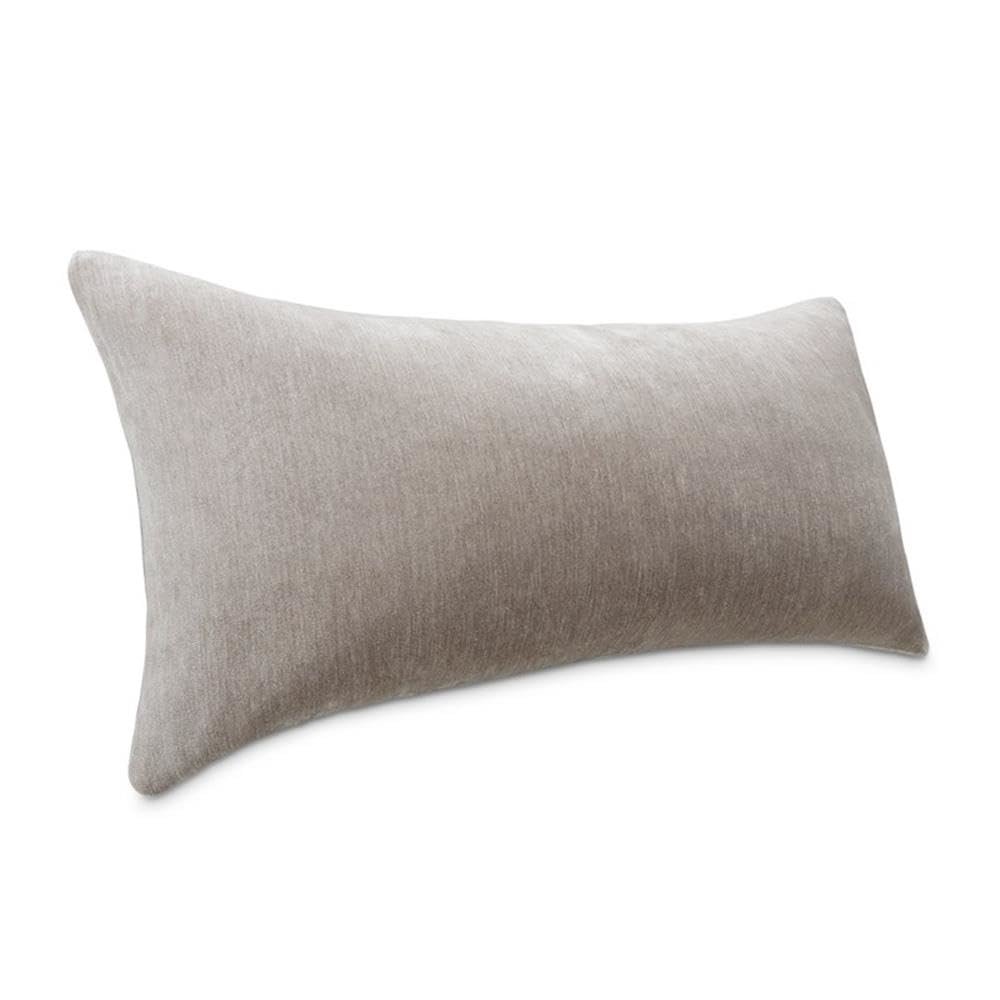 The Smith 13"x24" Oblong Chenille Pillow, Set of 2 - Smoke. Picture 2