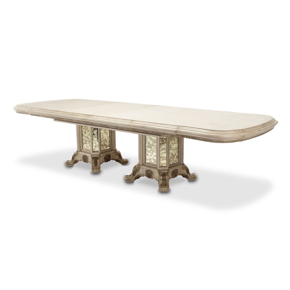 Platine de Royale Rectangular Dining Table - Champagne. Picture 2