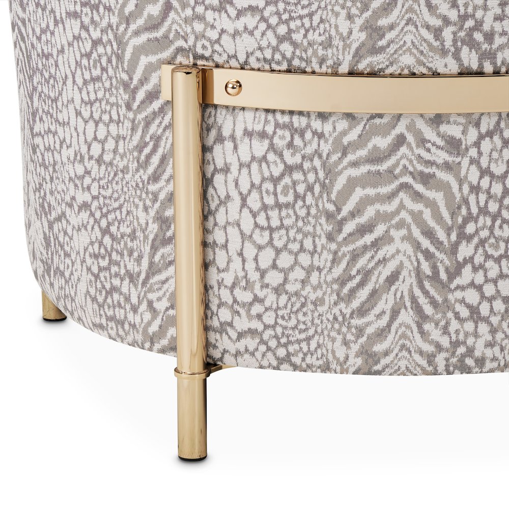Lisbon Accent Chair - Opal/Gold. Picture 15