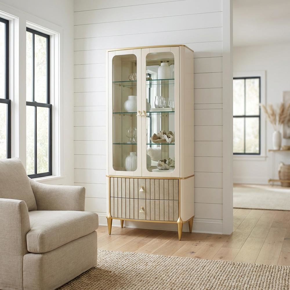 Scotts Square Display Cabinet - Light Champagne. Picture 2