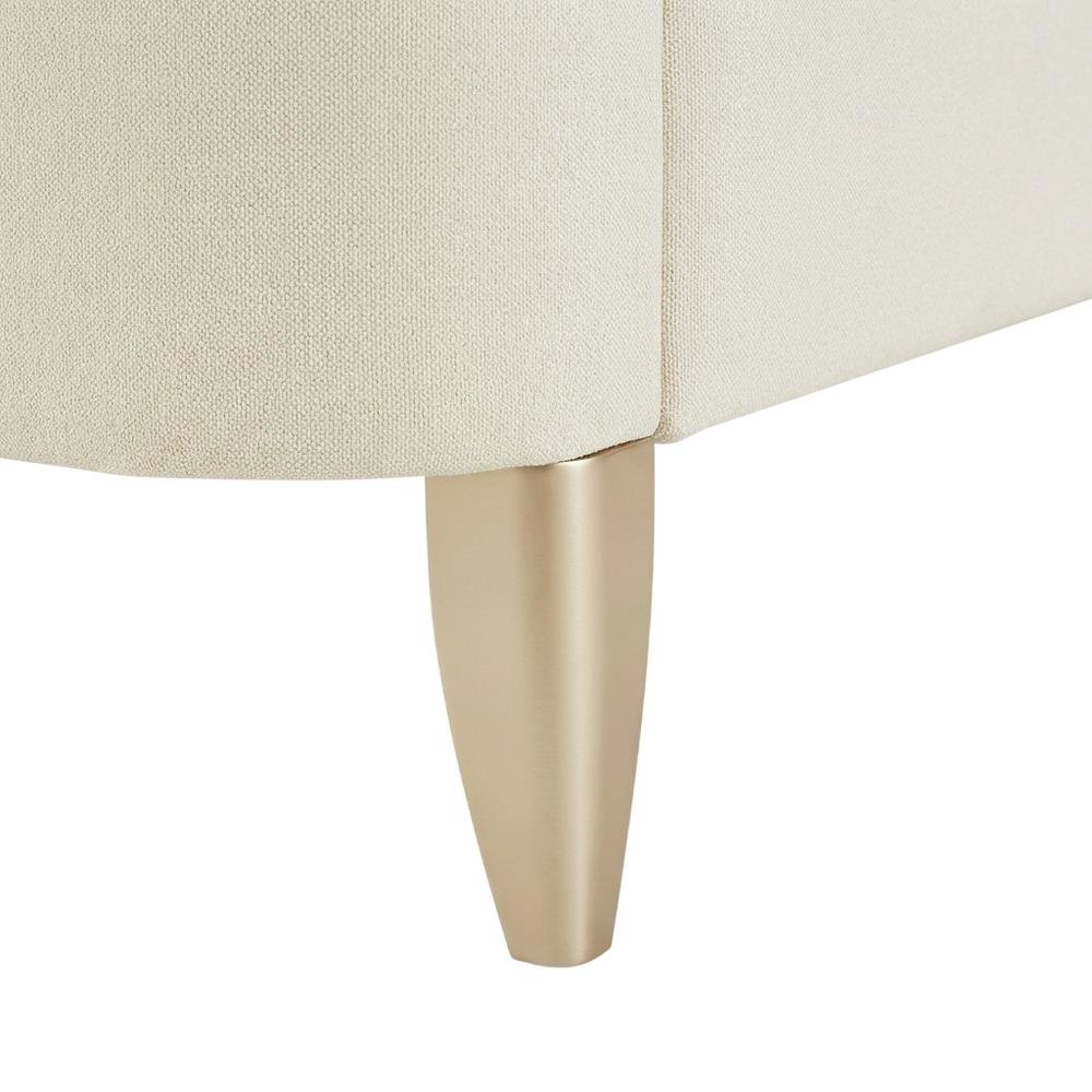 La Rachelle Eastern King Upholstered Panel Bed - Champagne. Picture 7