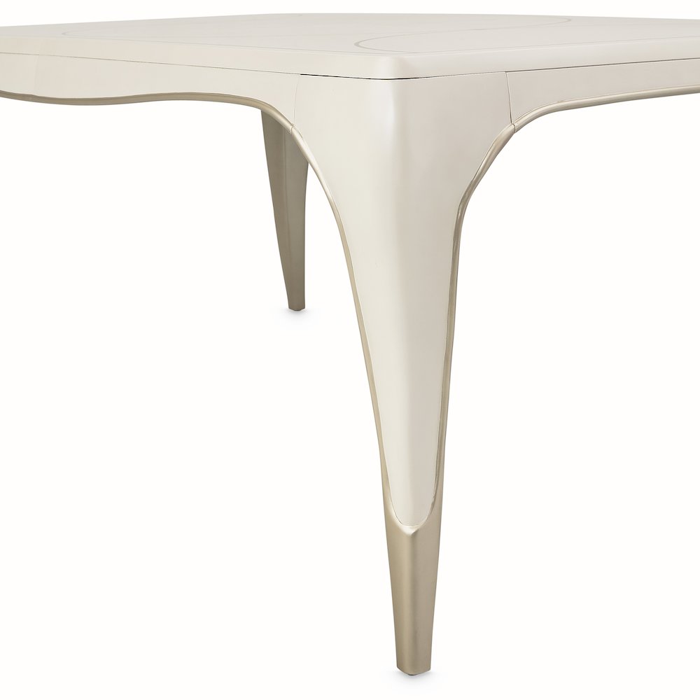 London Place Rectangular Dining Table - Creamy Pearl. Picture 2