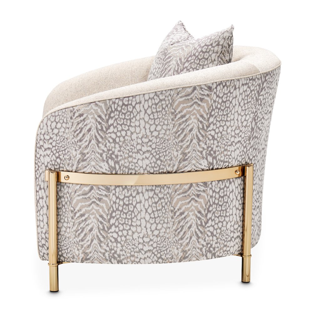 Lisbon Accent Chair - Opal/Gold. Picture 8