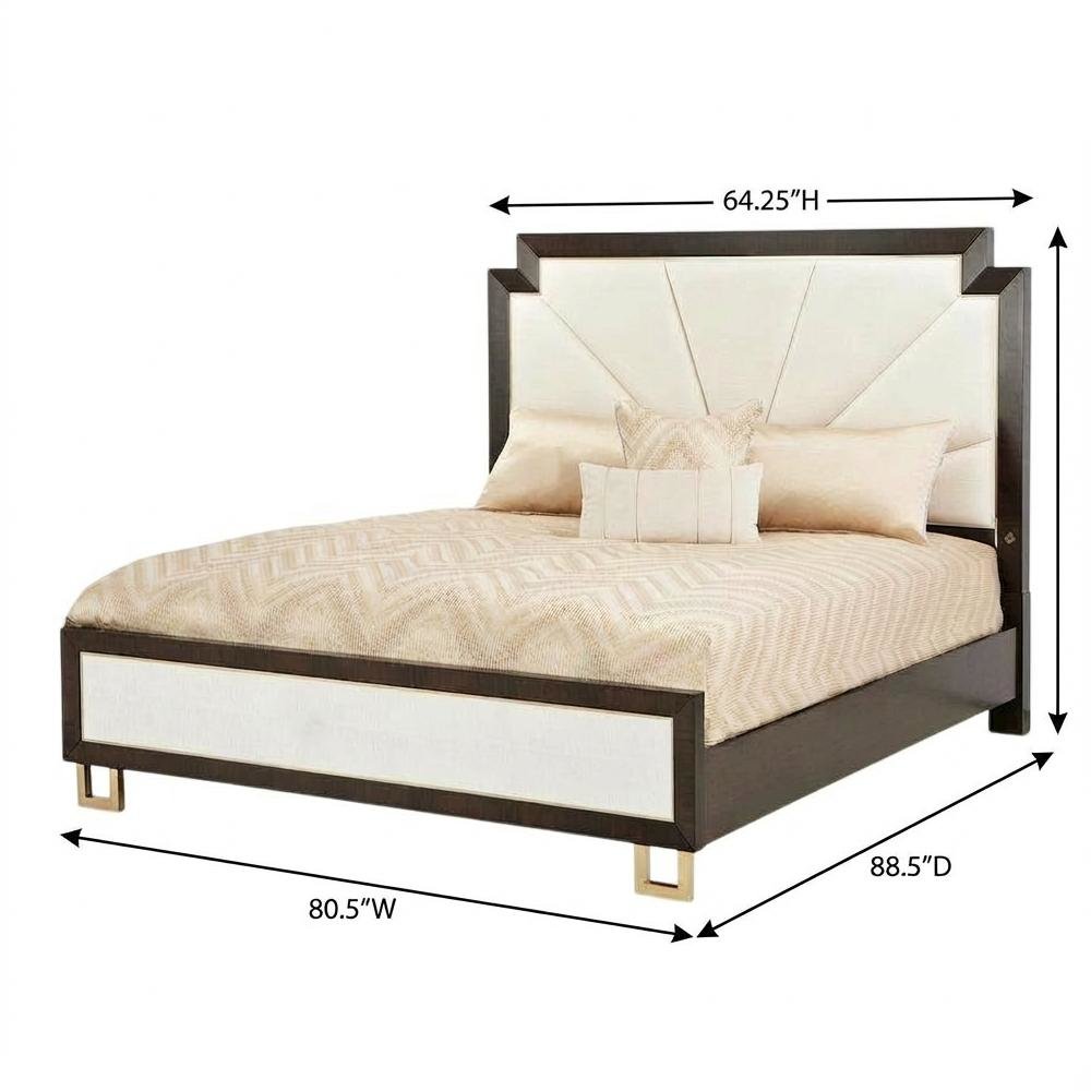 Belmont Place East King Upholstered Bed - Espresso. Picture 9