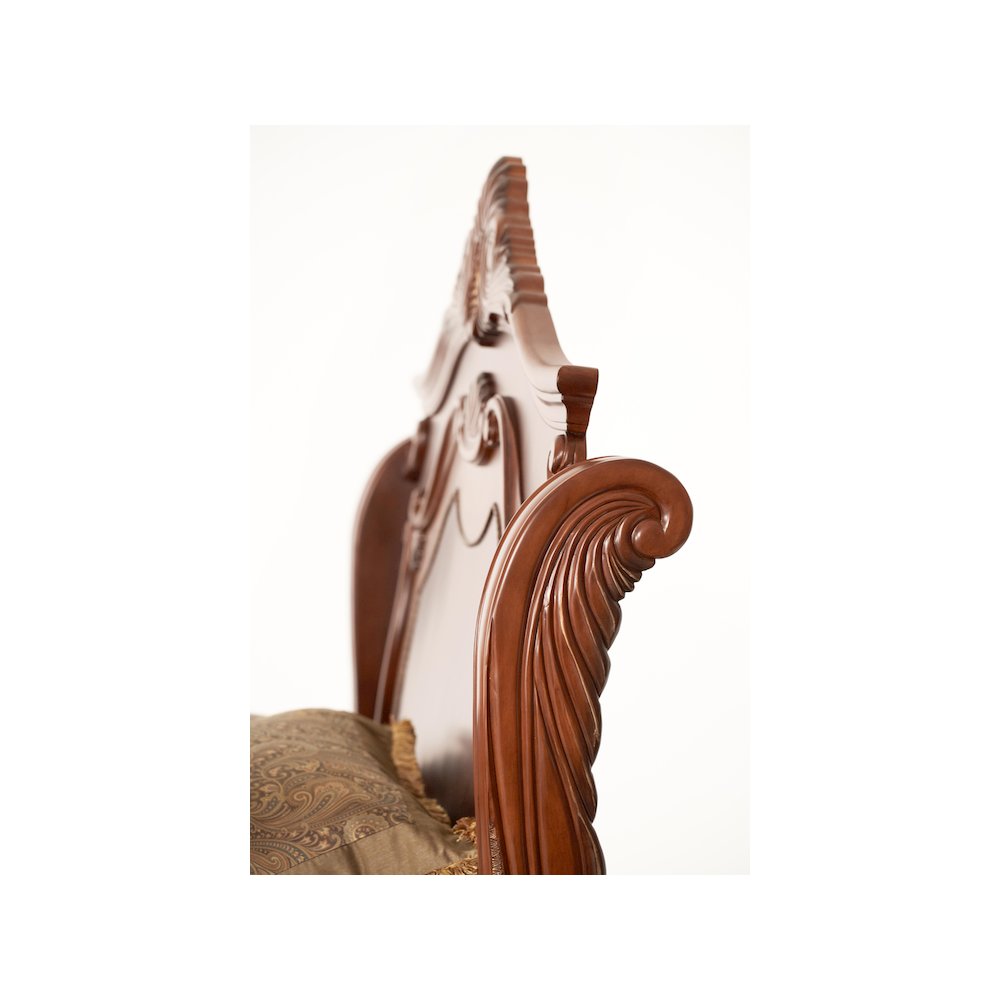 Cortina Cal. King Sleigh Bed - Honey Walnut. Picture 7