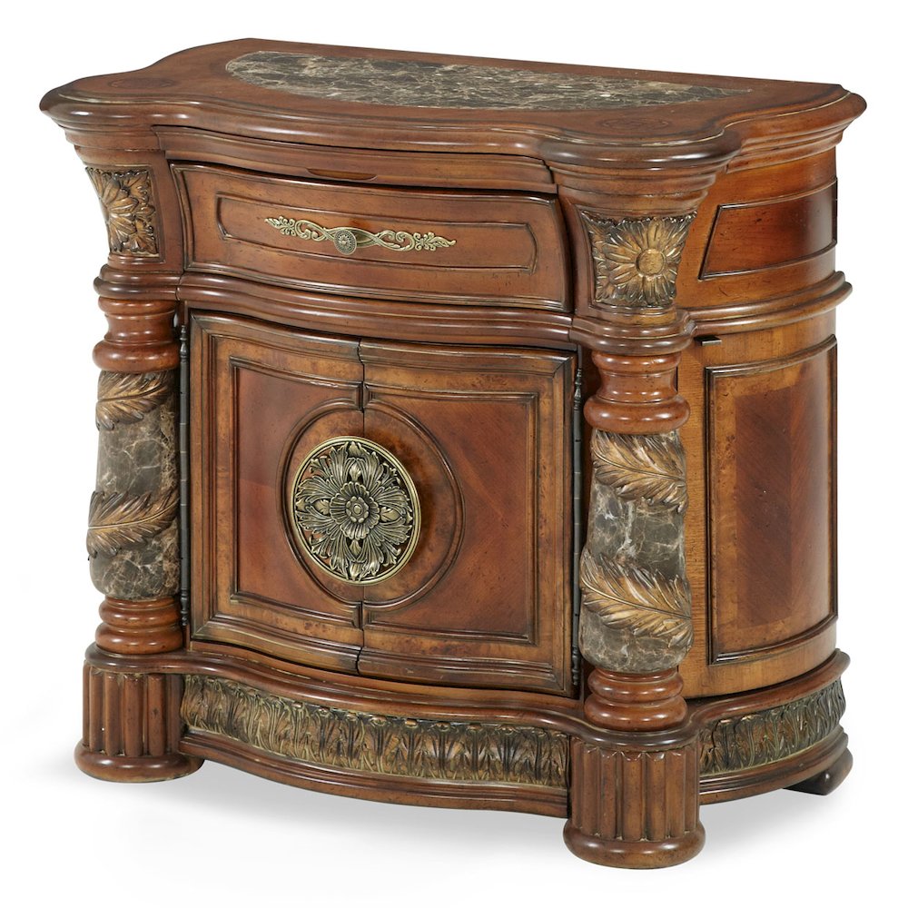 Villa Valencia Bedside Chest - Classic Chestnut. Picture 1