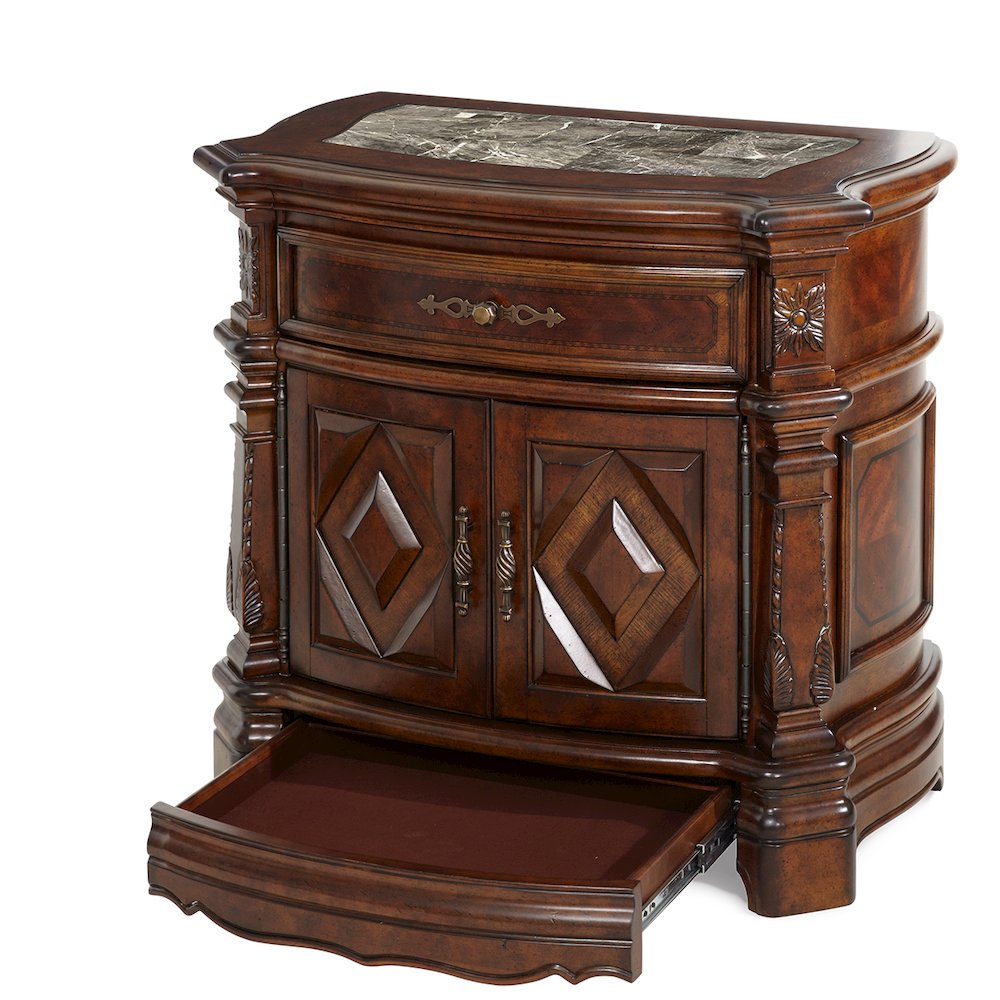 Windsor Court Nightstand - Vintage Fruitwood. Picture 6