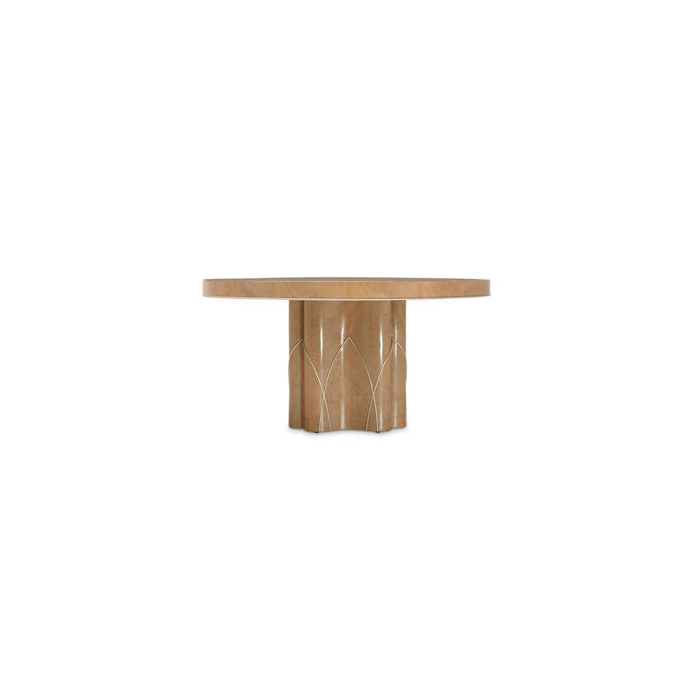 Villa Cherie Round Dining Table - Caramel. Picture 2