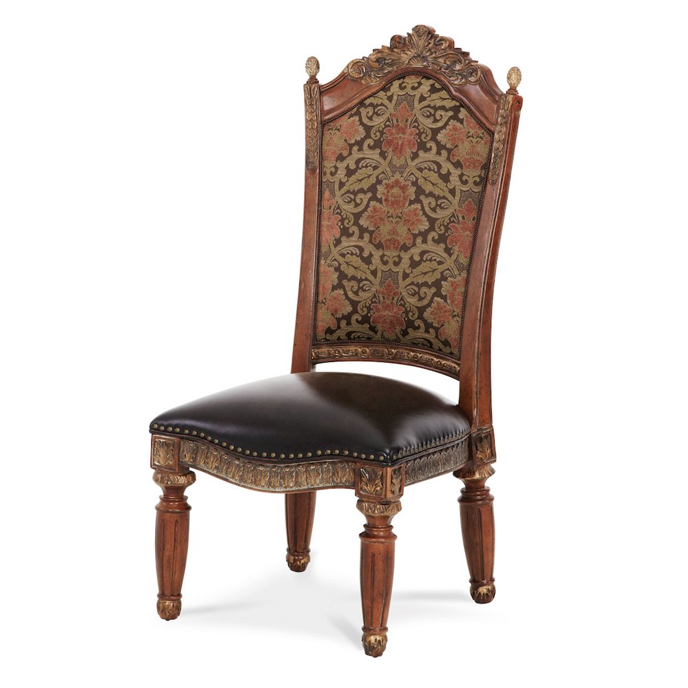 Villa Valencia Dining Side Chair - Classic Chestnut Set of 2. Picture 5