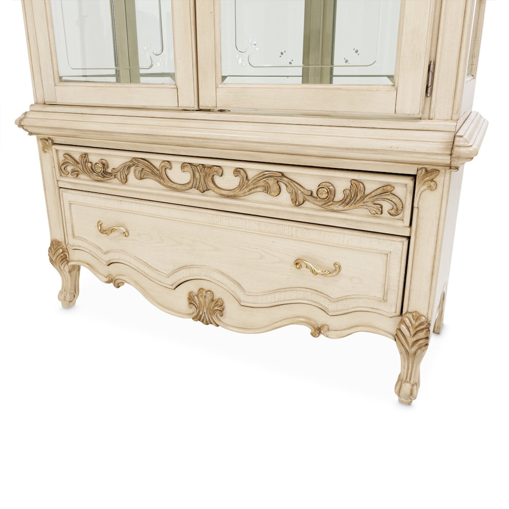 Platine de Royale Curio Display Cabinet - Champagne. Picture 5