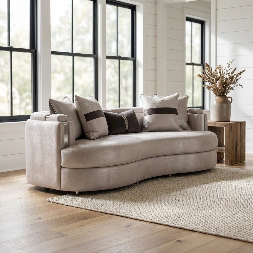 Carmela Sofa - Zinc/Silver. Picture 6